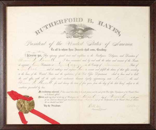 Lot 76 Rutherford B. Hayes