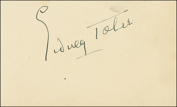Lot 1138 Sidney Toler