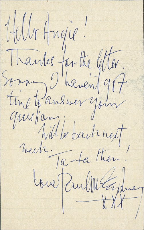 Lot 642 Beatles: McCartney, Paul