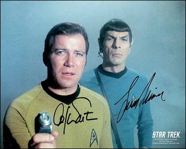 Lot 1115 Star Trek: Shatner and Nimoy