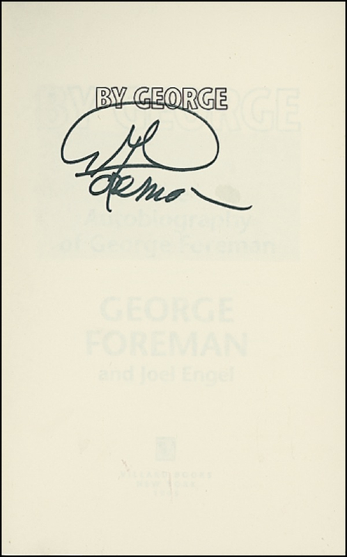 Lot 1316 Joe Frazier and George Foreman