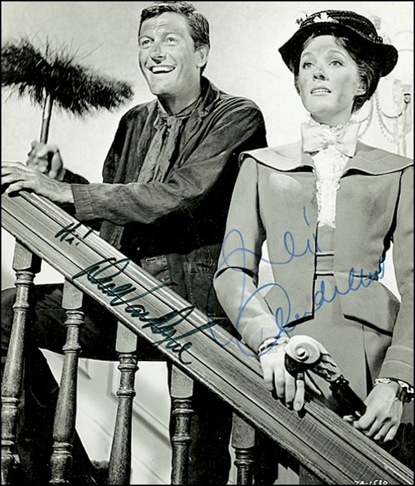 Lot 835 Julie Andrews and Dick Van Dyke