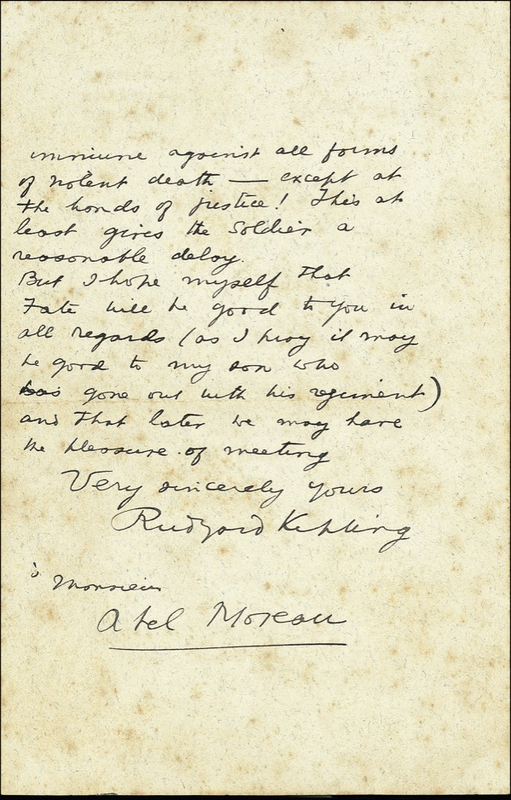 Lot 524 Rudyard Kipling