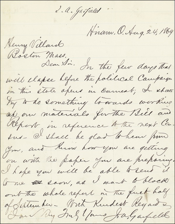 Lot 66 James A. Garfield