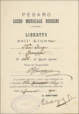 Lot #740 Pietro Mascagni - Image 1