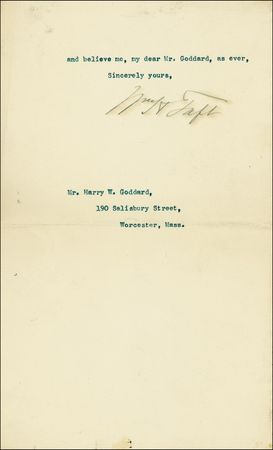 Lot #130 William H. Taft - Image 1