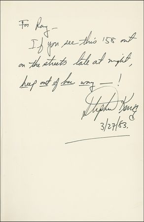 Lot #520 Stephen King - Image 1