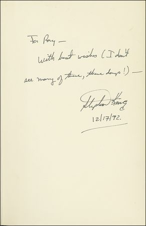 Lot #521 Stephen King - Image 1
