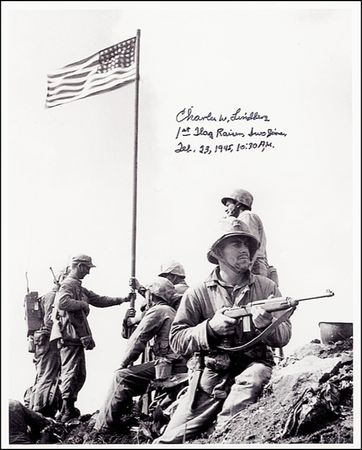 Lot #347 Iwo Jima: Lindberg, Charles - Image 1