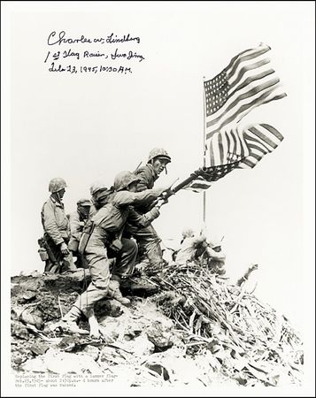 Lot #347 Iwo Jima: Lindberg, Charles - Image 3