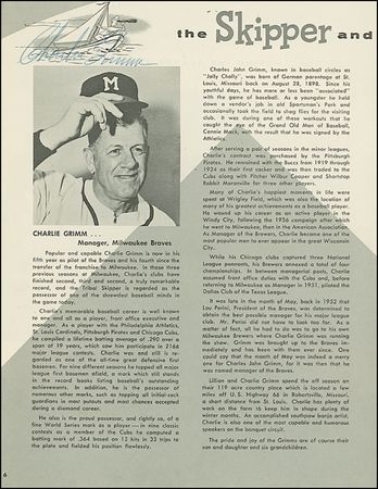 Lot #1422 Milwaukee Braves - Image 1