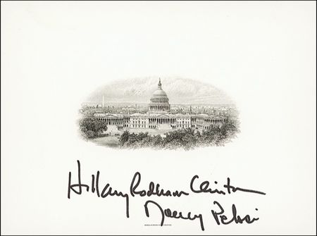 Lot #23 Hillary Clinton and Nancy Pelosi