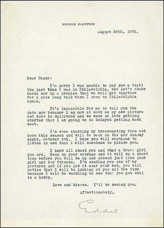 Lot #879 Eddie Cantor - Image 2