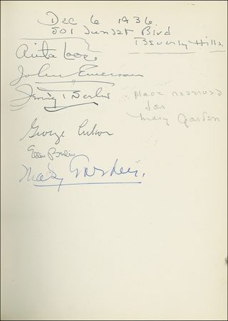 Lot #1071 Cole Porter: Guest Book - Image 2