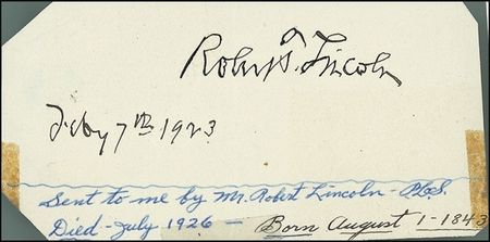 Lot #260 Robert Todd Lincoln - Image 2