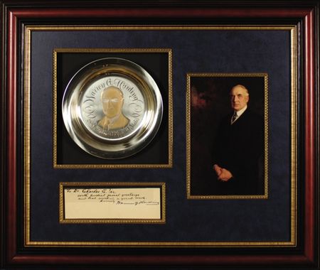 Lot #71 Warren G. Harding - Image 1