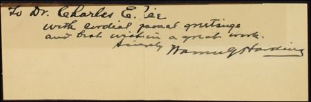 Lot #71 Warren G. Harding - Image 2