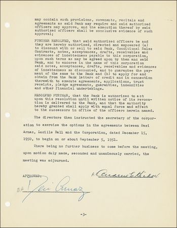 Lot #840 Desi Arnaz - Image 1