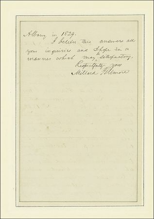 Lot #42 Millard Fillmore - Image 1