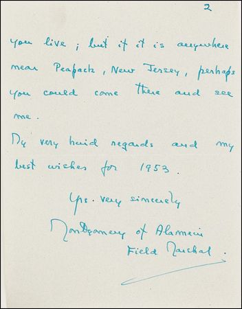 Lot #358 Montgomery of Alamein - Image 1
