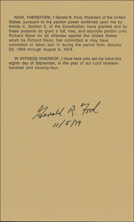 Lot #61 Gerald Ford - Image 1