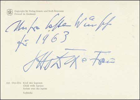 Lot #498 Otto Dix - Image 1