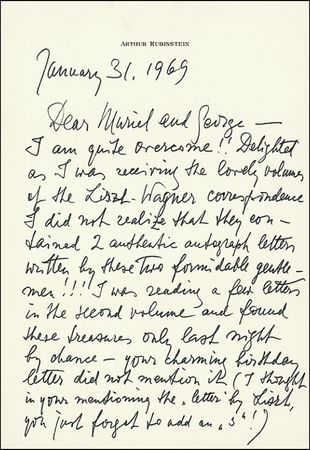 Lot #784 Arthur Rubinstein - Image 2