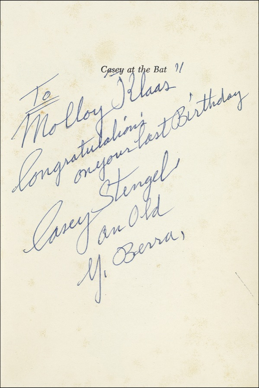 Lot 1488 Casey Stengel
