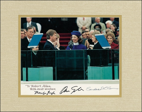 Lot 199 Dan and Marilyn Quayle and Sandra Day O’Connor