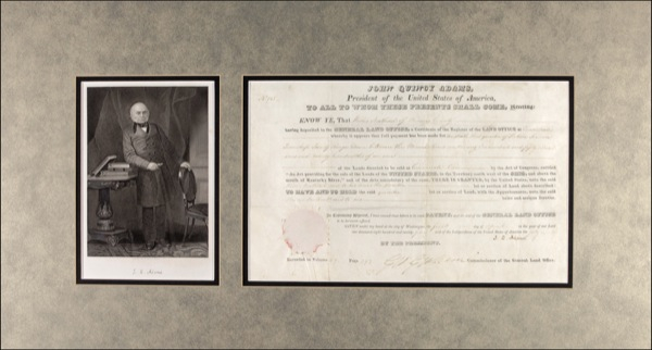 Lot 1 John Quincy Adams