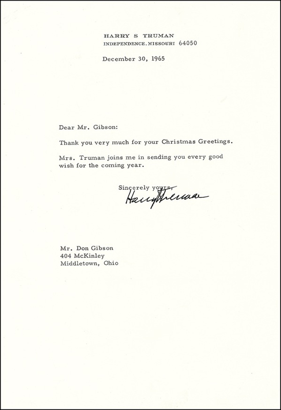 Lot 75 Harry S. Truman