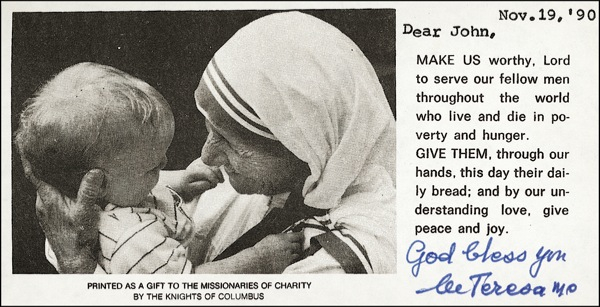 Lot 185 Mother Teresa