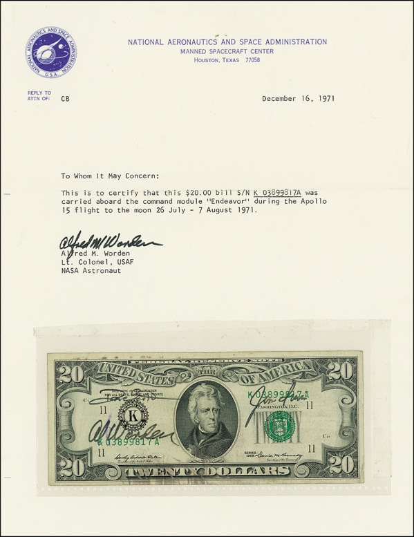 Lot 299 Apollo 15
