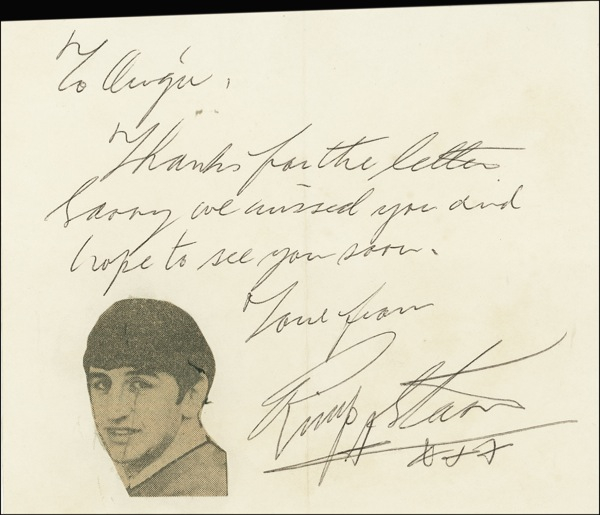 Lot 467 Beatles: Starr, Ringo