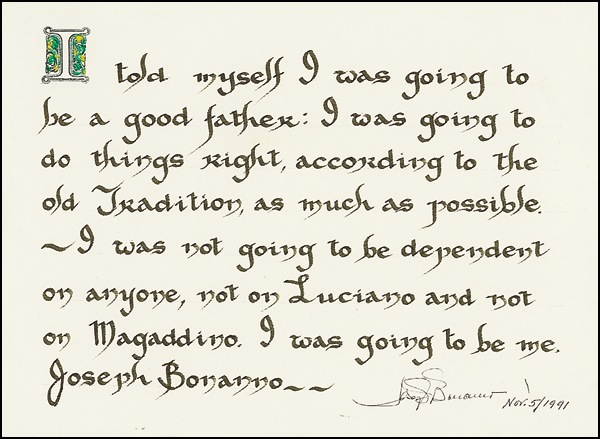 Lot 92 Joseph Bonnano