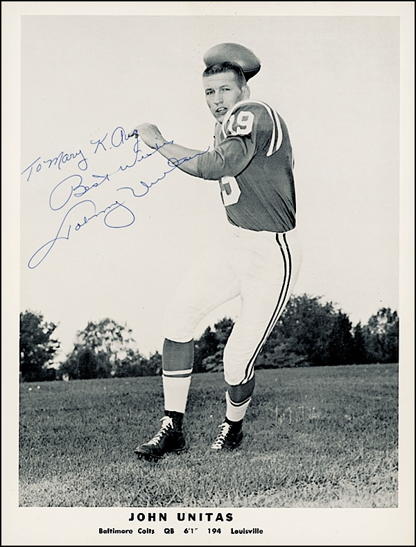 Lot 1500 Johnny Unitas