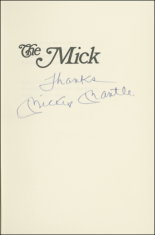 Lot 1353 Mickey Mantle