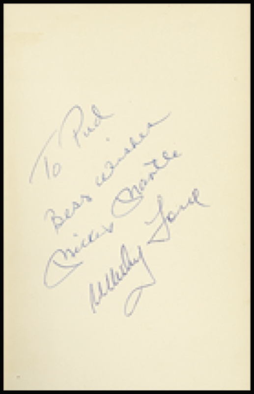 Lot 1354 Mickey Mantle