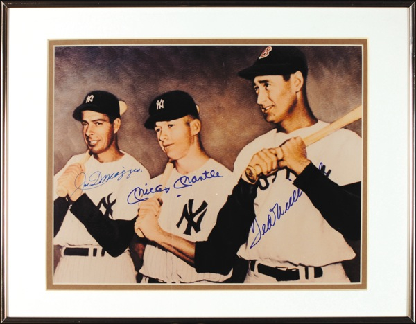 Lot 1518 Williams, Mantle, and DiMaggio