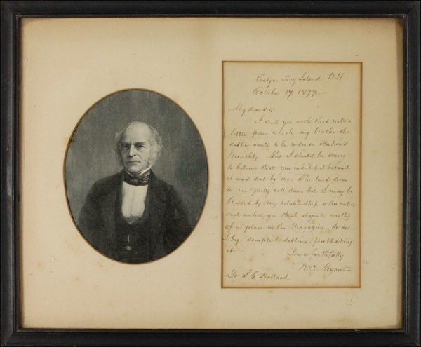 Lot 350 William Cullen Bryant