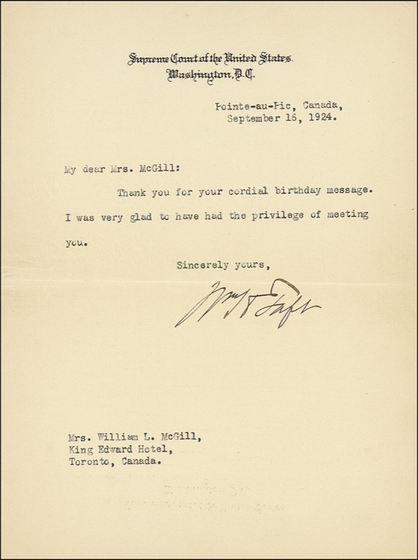 Lot 73 William H. Taft