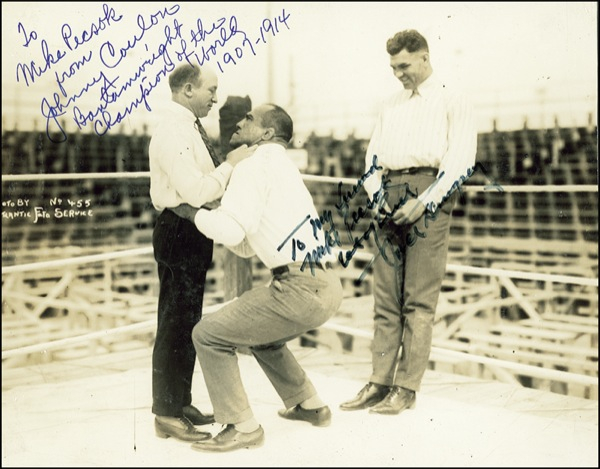 Lot 1224 Jack Dempsey and Johnny Coulon