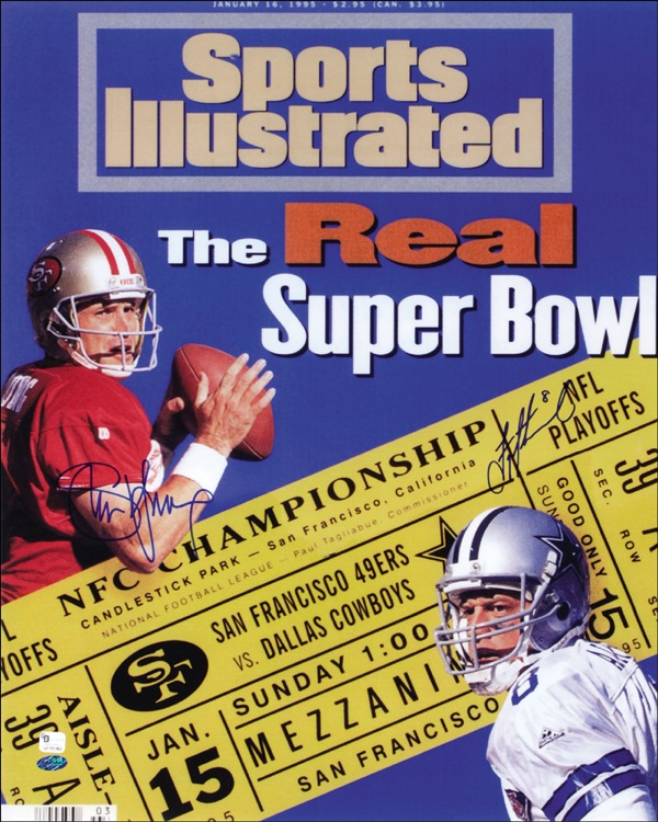 Lot 1533 Steve Young and Troy Aikman