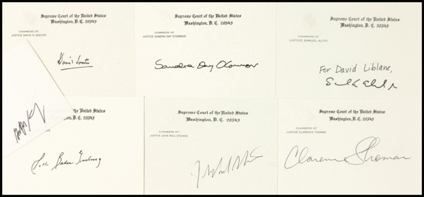 Lot 210 Supreme Court Justices