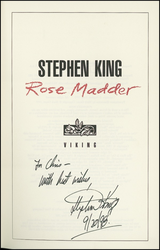 Lot 374 Stephen King