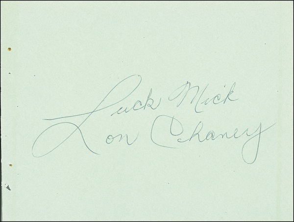 Lot 762 Lon Chaney, Jr.