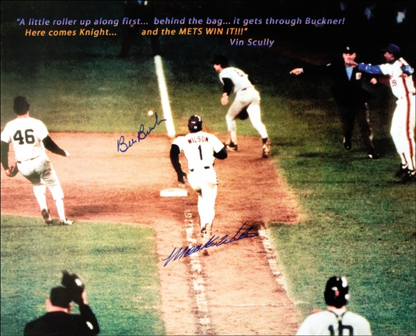 Lot 1187 Bill Buckner and Mookie Wilson