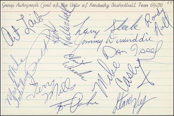 Lot 1147 Basketball: University of Kentucky