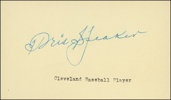 Lot 1475 Tris Speaker