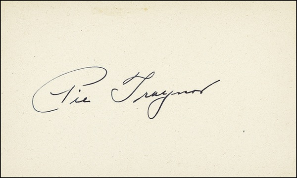 Lot 1498 Pie Traynor